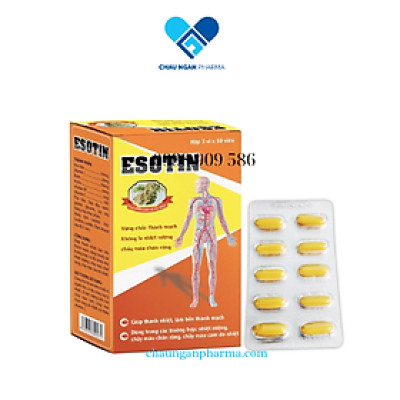 Viên Uống Nhiệt Miệng Thanh Mát Giải Độc Gan Esotin BN Hộp 30 viên