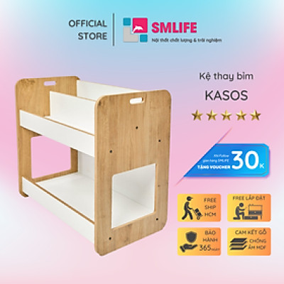 Kệ gỗ thay tã cho bé SMLIFE Kasos