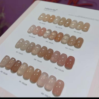 Sơn Thạch Minayin 12 Màu Tông Hồng Nâu Tặng Bảng Màu Cao Cấp Làm Nail, set Sơn Gel Sánh Đặc Mịn Mướt 15ml, Bám Màu Lâu Nữ Sơn Gel Women