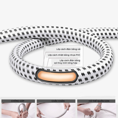 Bàn là hơi nước đứng SC-618 công suất 2000W phù hợp mọi loại vải giá treo 3 chiều tiện dụng, hơi khỏe Hàng nhập khẩu