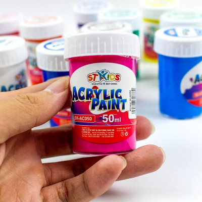 Vỉ 12 Màu Acrylic 50 ml - Stakids SK_AC050