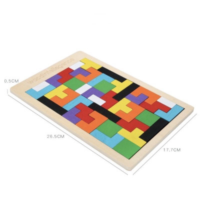Đồ chơi bảng ghép Tetris Montessori - xếp gạch thông minh cho bé