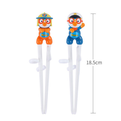 Đũa tập ăn cho bé Pororo thiết kế nhân vật 3D dễ thương có xỏ ngón dễ dàng sử dụng Hàn Quốc