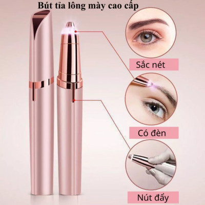 Bút tỉa lông mày, máy cạo chân mày, tỉa ria mép phù hợp nam và nữ, nhỏ gọn tiện lợi Hàng chính hãng Flawless Brows