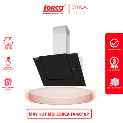 Máy Hút Mùi Kính Vát LORCA TA 6018P - 90cm - Hàng Nhập Khẩu Ba Lan Chính Hãng Sang Trọng Êm Ái Tiết Kiệm