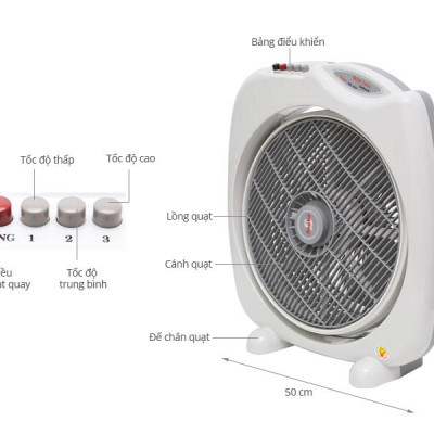 Quạt bàn đảo 4 Tấc chuyển hướng điện cao cấp Senko ( Hàng Chính Hãng ) BD850