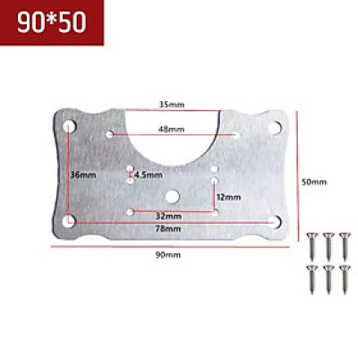 Miếng Tấm Pát Pad Thép Vuông Sửa Bản Lề Tủ Cửa Gỗ Lỗ Vít Door Hinge Repair Kit