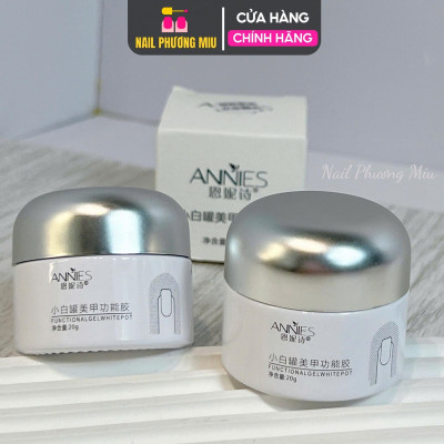 Gel Vẽ Nổi Thuỷ Tinh Chà Tráng Gương, Gel Nặn Trong Suốt Annies 20g Làm Nail, Gel Đặc Không Chảy Vẽ 3D Tráng Gương, Đính Charm Đá Thủy Tinh