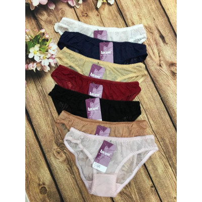 Combo 5 Quần Lót Nữ Bông Ép Cao Cấp Locust 028 – Ren Hoa Êm Ái, Co Giãn 4 Chiều, Size M–4XL