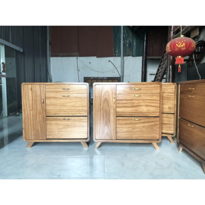 Tủ giày gỗ hương xám thông minh loại 1m