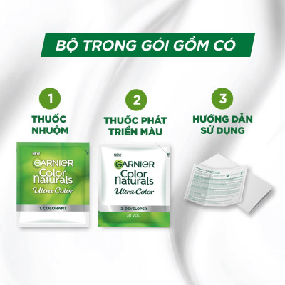 Kem Nhuộm Tóc Garnier Color Naturals Ultra Colors 30ml+30g
