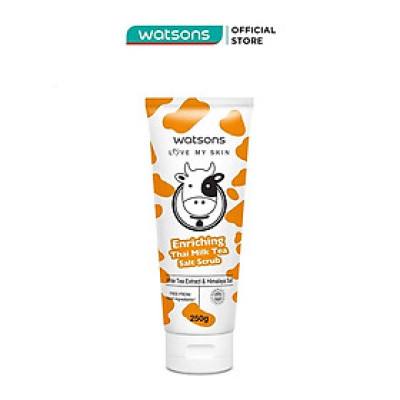 Tẩy Tế Bào Chết Watsons Love My Skin Chiết Xuất Trà Enriching Thai Milk Tea Salt Scrub 250g