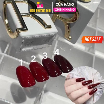 Sơn Gel CR Tông Đỏ Cao Cấp Chai Lẻ 15ml Làm Nail Siêu Hot, Sơn Đỏ Cr Hotrend Chữ R Loại 1 Không Ánh Tím