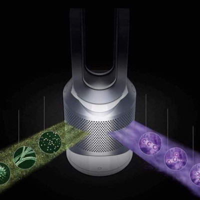 Quạt Dyson 3in1 HP00 màu niken - điện 110v hàng Nhật Hàng chính hãng