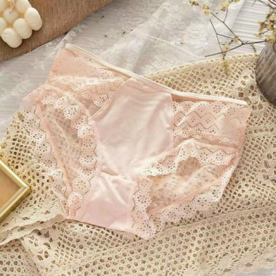 Combo 5 Quần Lót Nữ Thun Lạnh Phối Ren Dây Eo Mã 1712 – Mát Lạnh, Êm Ái, Quyến Rũ