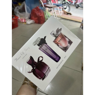 Dụng cụ làm đẹp  trang điểm cho bạn gái Sét 3 chai  nước hoa  thủy tinh nữ cao cấp 25ml / 1c , hộp đựng sang trọng ,lịch sự  có thể dùng làm quà tặng