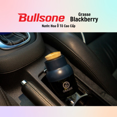 Nước Hoa Ô Tô Cao Cấp Bullsone Grasse Blue 100ml Blackberry/Aqua/Apple Mango/Sicilian Lime - Hàng Chính Hãng
