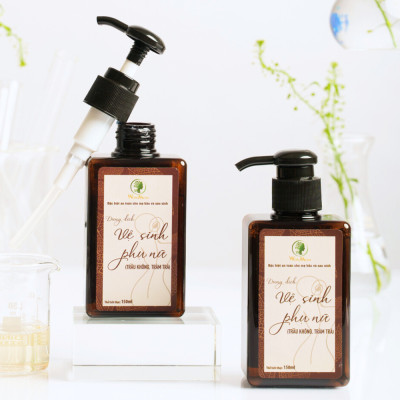 Bộ tắm gội thơm tho cửa mình Wonmom ( 1 Dầu gội cốt bồ kết + 1 Dung dịch vệ sinh )