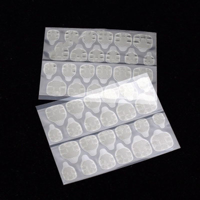 Miếng Dán Nail Box Siêu Mỏng 24 Miếng/Tờ Tiện Lợi, Dán Nailbox Móng Giả Silicon Hai Mặt, Trong Suốt Làm Nail Nhanh Chóng