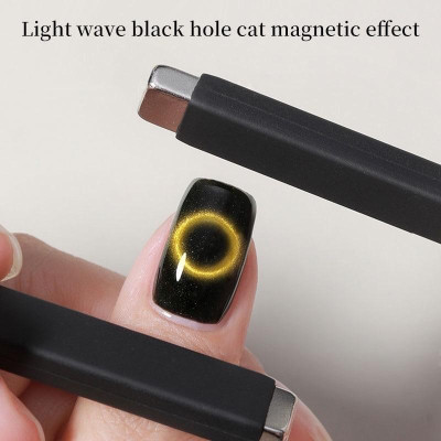 Nam Châm Chữ Nhật Vỏ Đen Bọc Silicon Siêu Khoẻ Hút Nhũ Tạo Mắt Mèo Làm Nail, Nam Châm Vuông To Bọc Nhựa Tạo Vân Sơn cây Mắt Mèo Cho Móng