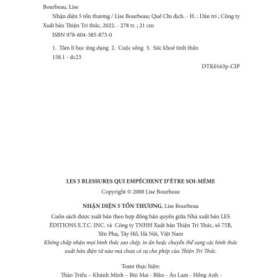 Nhận Diện 5 Tổn Thương