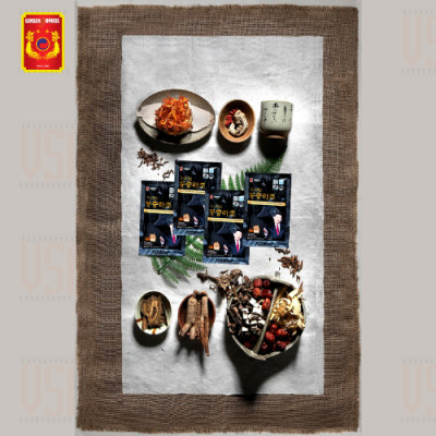 VSM - Ginseng House - Chiết Xuất Đông Trùng Hạ Thảo & Hồng Sâm Hàn Quốc 6 Năm Tuổi -Hộp 30 gói 