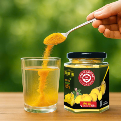Tinh nghệ vàng Honimore nguyên chất hũ 100g - Tinh bột nghệ nguyên chất