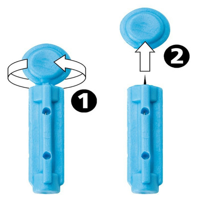 Hộp 50 Kim chích máu Sinocare đầu xoay vát 3 cạnh giảm đau và bớt sưng