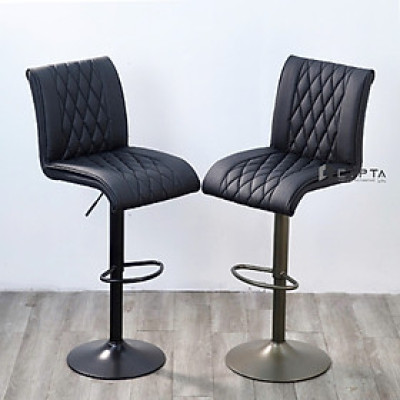 Ghế bar chân sơn tĩnh điện xám nâu CB2302D-P Nội thất Capta Ghế bar ghế đảo bếp tăng giảm độ cao chân thép sơn tĩnh điện màu xám-nâu nhập khẩu cao cấp chất lượng cao bar chair