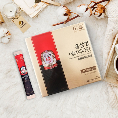 Tinh Chất Hồng Sâm Pha Sẵn EveryTime Original KGC Cheong Kwan Jang ( Hộp 30 gói, Hộp 10 gói x 10ml )