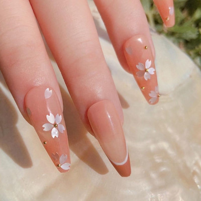 Hoa Anh Đào Trang Trí Móng, Phong Cách Nhật Hàn, Chất Liệu Sequins Lấp Lánh, 50 Bông, Làm Nail Trẻ Trung Nail Phương Miu Nữ