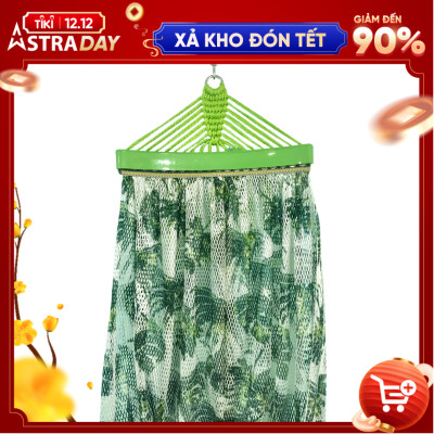 Bộ khung võng BAN MAI: khung võng sắt sơn tĩnh điện + Lưới dày số 9 in họa tiết sọc cán nhựa 40cm