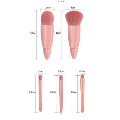 Set Cọ Trang Điểm 05 Cây Kèm Hộp Đựng và Gương Soi Cao Cấp Nội Địa Trung - HÀNG CHÍNH HÃNG MINIIN