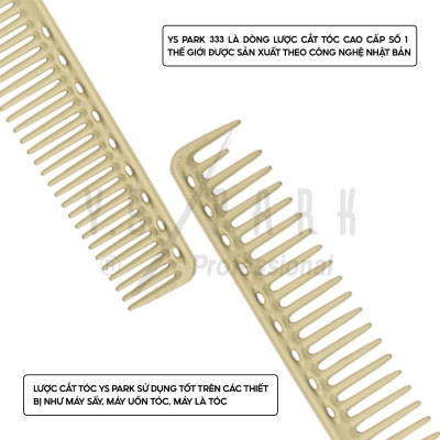 Lược cắt tỉa tóc chịu nhiệt Nhật Bản YS PARK cho tóc dài tự nhiên YS-333 hàng chính hãng