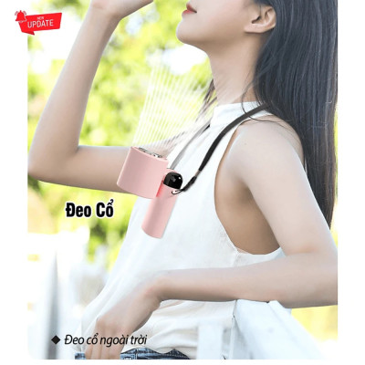 Quạt tích điện nén đá lạnh mini XM Youpin Losky LT-S3213 siêu mát pin khỏe, sử dụng cầm tay để bàn đeo cổ, kèm đế giữ điện thoại - Hàng nhập khẩu