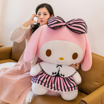 Thú nhồi bông Kuromi mặc váy đáng yêu - Size 50cm - Quà tặng gấu bông kuromi tím bánh bèo êm mịn.