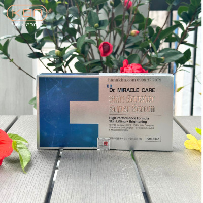SKIN BOOSTER SUPER SERUM (1 Bộ 4 Chai - Tặng 3 Mặt Nạ) - Serum Dưỡng Da Cao Cấp Hàn Quốc - Tái Tạo - Phục Hồi Da (Hàng Chính Hãng)