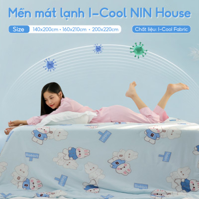 [CHĂN HÈ MÁT LẠNH] Mền lạnh I Cool Advance NIN House NM8029 1m6x2m1 | Chần Ice Silk lạnh như tencel