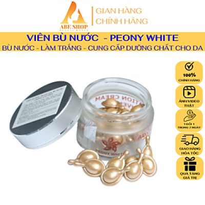 Viên Dưỡng Trắng Da PEONY WHITE 30v - Bù Nước - Chống Lão Hóa - Cân Bằng Độ pH - Cấp Ẩm - Giải Pháp Cho Làn Da Khô Ráp