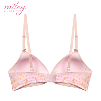 Áo Ngực Nữ Không Gọng Thun Lạnh Mút Mỏng Hoa Văn Active Miley Lingerie - Màu Tím BRM10015