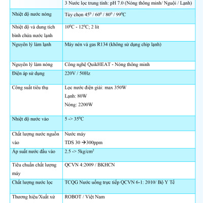 Máy Lọc Nước Điện Giải Ion Kiềm ROBOT IonQueen 912 Chế Độ Nóng Nguội Lạnh - Hàng Chính Hãng