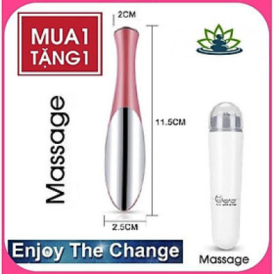 (Có Hàng Sẵn) Combo 02 Máy Massage Mắt 4 Đầu Thay Thế Nhỏ Gọn Cầm Tay Mini (Xả Kho)