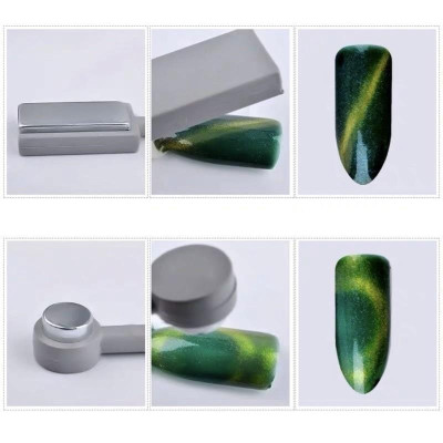 Nam Châm Tạo Mắt Mèo cây 2 Đầu Vuông Tròn Cat Eyes 8cm Làm Nail, Lực Hút Mạnh, Tạo Hiệu Ứng 3D Cho Móng Kết Hợp Với Sơn Gel Nữ Women