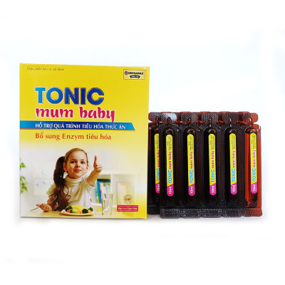 Siro ăn ngon cho bé Tonic Mum Baby bổ sung chất xơ hòa tan cho cơ thể, tiêu hóa tốt, tăng miễn dịch 200ml thành phần từ 5 loại enzyme, vitamin B, DHA