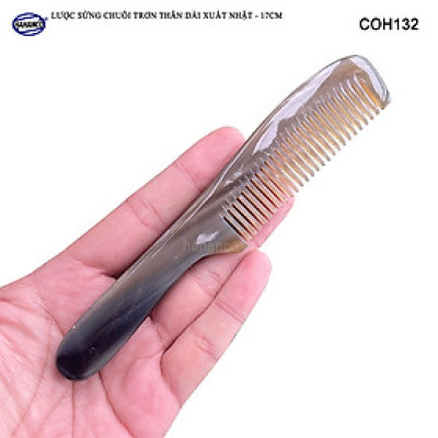 Lược sừng Mẫu tiêu chuẩn (Size: M - 17cm) COH132 - Lược xuất Nhật - Chăm sóc tóc