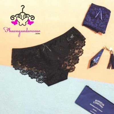 10 quần lót ren đáy lót cotton kháng khuẩn chuẩn BOYA - 5 quần lót ren boya