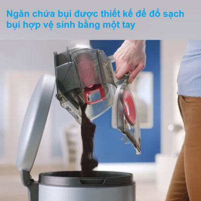 [BẢO HÀNH 2 NĂM] Máy hút bụi không túi Serial 2000, Thương hiệu Hà Lan cao cấp Philips XB2022/81, Bộ lọc Super Clean Air, Động cơ bền bỉ 1500W - Hàng Nhập Khẩu
