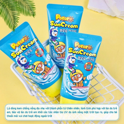 Kem chống nắng trẻ em Pororo Sun Cream SPF50+ PA+++ Hàn Quốc 50ml