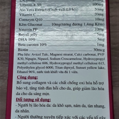 COLLAGEN LIZABEST - NHẬT VIỆT PHARMA - BỔ SUNG COLLAGEN