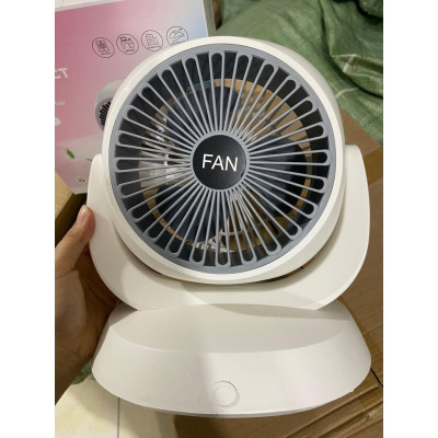 Quạt Tích Điện Để Bàn Fan F3 Xoay 180 Động Cơ Không Tiếng Ồn, 3 Cấp Độ Gió Siêu Mát, Cổng Sạc Nhanh Type-C - Giao Màu Ngẫu Nhiên - Hàng Chính Hãng